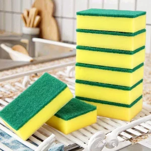 Wholesale Cheap Kitchen Supplies Dishwashing PU Sponge Scouring Pad Household Cleaning Wash Dish Sponge