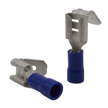 Auto Electrical Wiring Quick Disconnect Terminals Piggyback Vinyl-Insulated Brass Material Wire Connector Copper Crimp Terminal