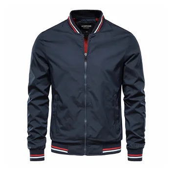 Men's New Trend Puffer Jacket V-Neck Casual Work Windbreaker Zipper Embroidered Technique Spring Autumn Winter Plus Size Coated