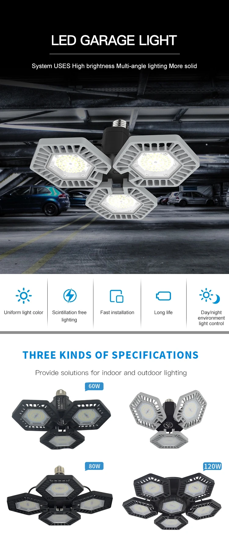 led garage light