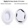 1pcs Protein leather-White Earpad White Scrim