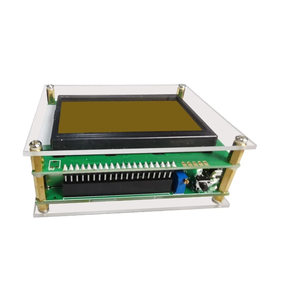 External Cat Display Screen 12864 LCD With Acrylic Case and Cable for YAESU FT-817 FT-818 FT-857 FT-897 818ND 857D
