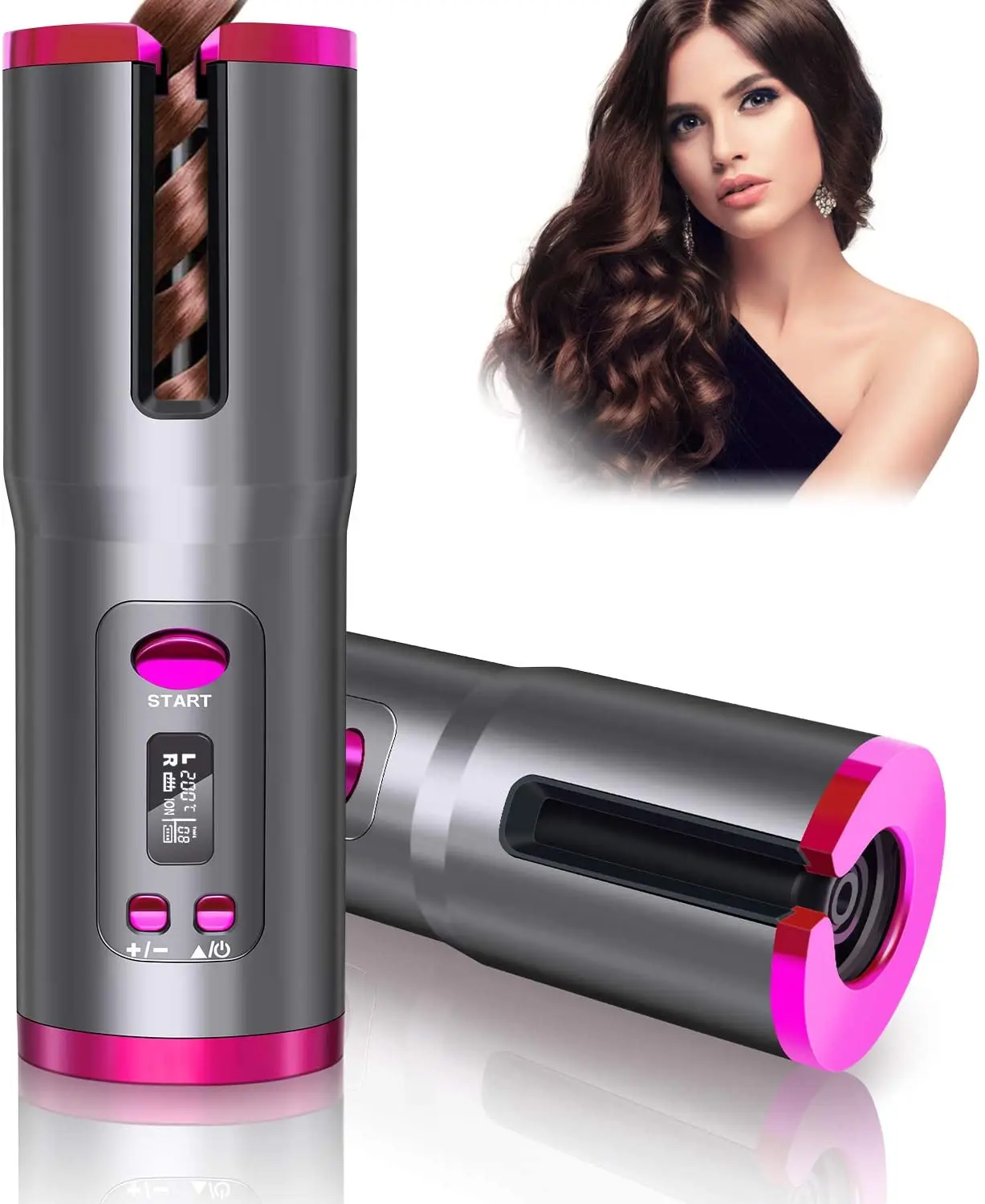 Enchen Cordless Automatic hair Curler e4. Плойка для волос беспроводная автоматическая. Cordless Automatic Curler комплект и способы.