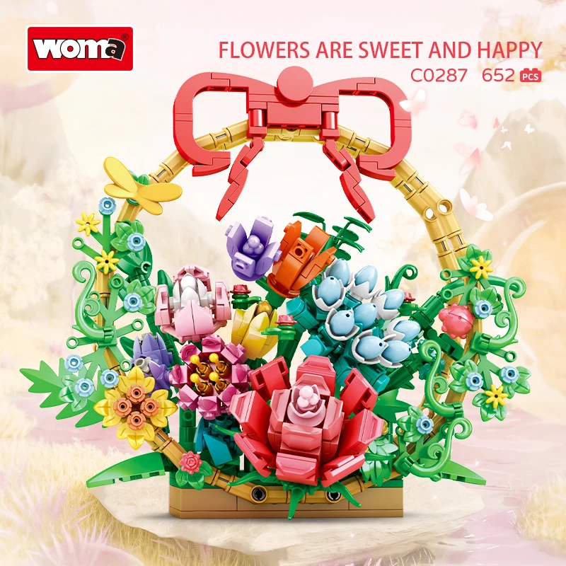 Woma Toys C0287/C0288 - Build Your Own Flower Bouquet