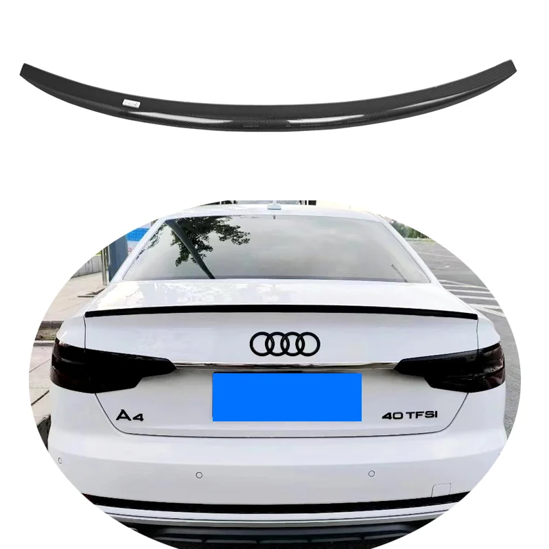 Kit Alerón Trasero Estilo S Para Audi A4 S4 B8 2009-2016 – Plástico ABS Negro Brillante, Fácil Instalación