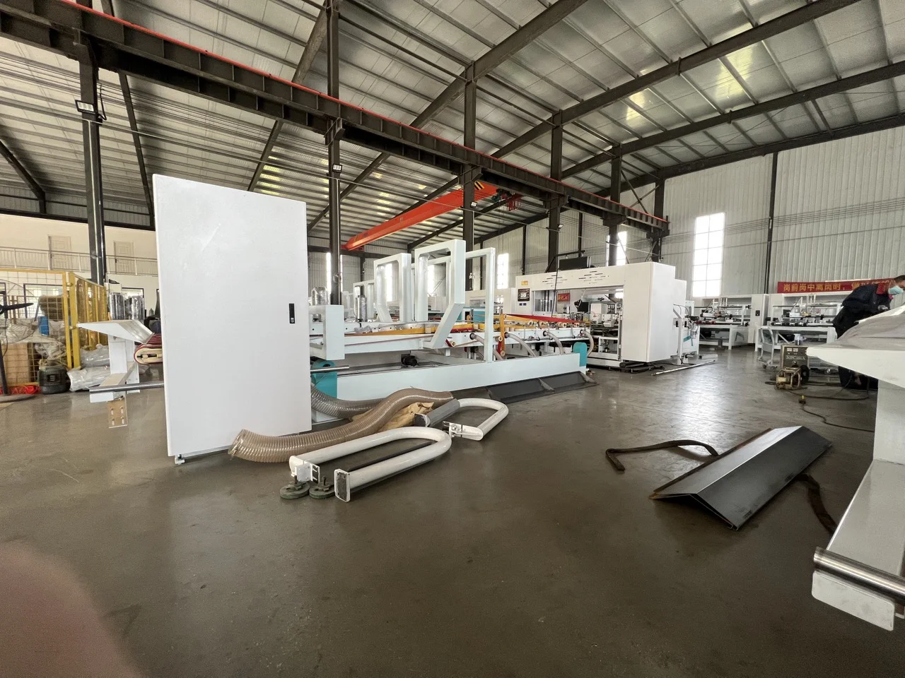 Automatic Folder Stitcher Gluer Machine/ Carton Box Folder Gluer ...