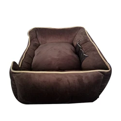 Short Plush Polyester Oxford Cat Dog Pet Sofa Bed with PP Cotton Filling dog sofa bed NO 4