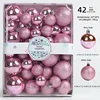 42pcs pink-rectangular color box