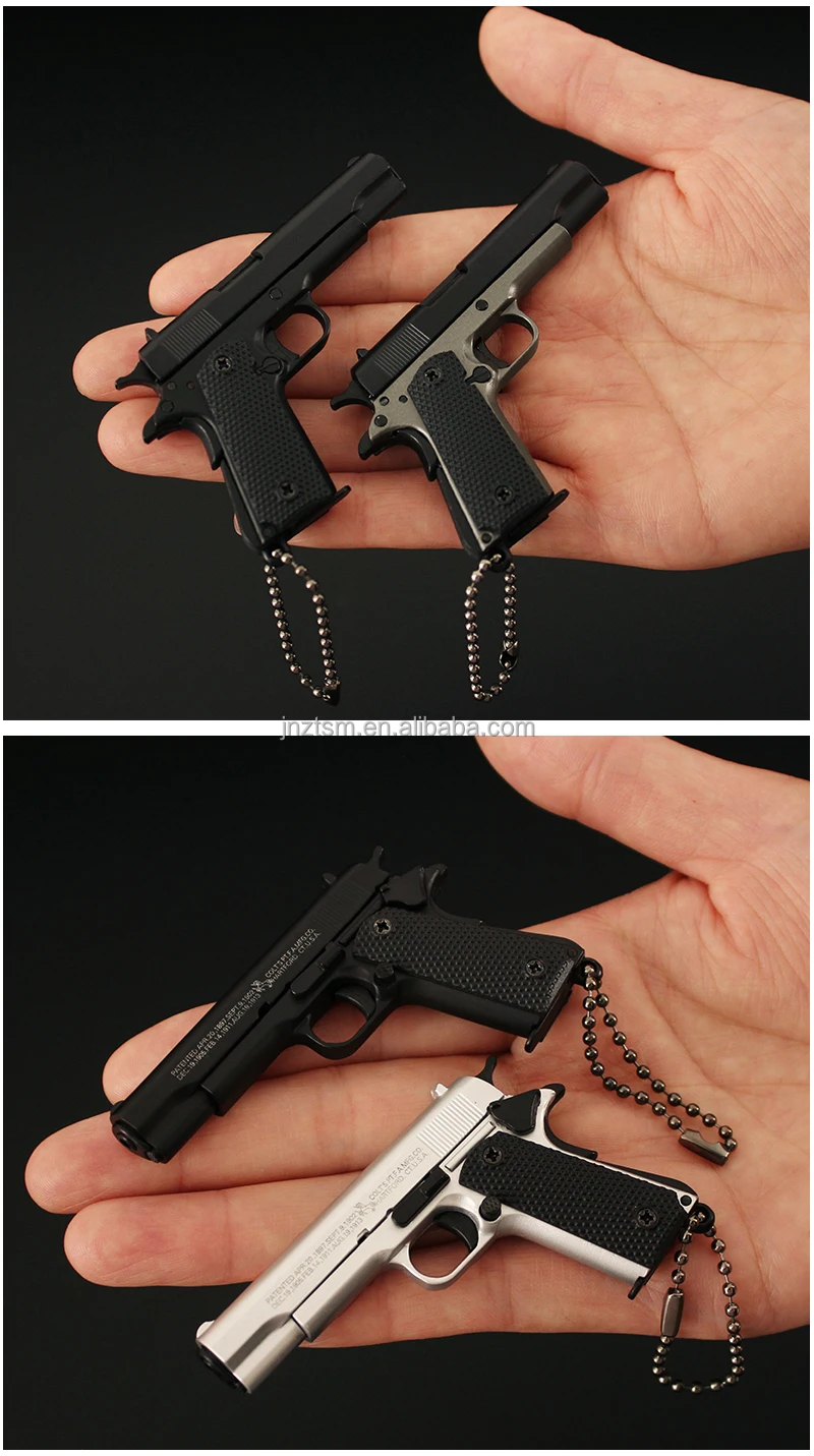 Mini Gun Keychain 1911 Metal Toy Hot Style 13 Model 75mm Mini Gun