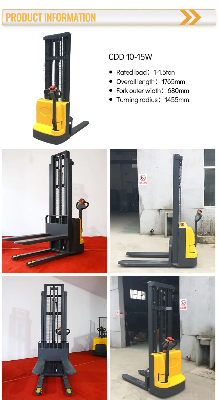 1000kg 3m forklift pallet stacker 1500kg 1.6 2 meters full electric portable mini cargo lifters 7 _01