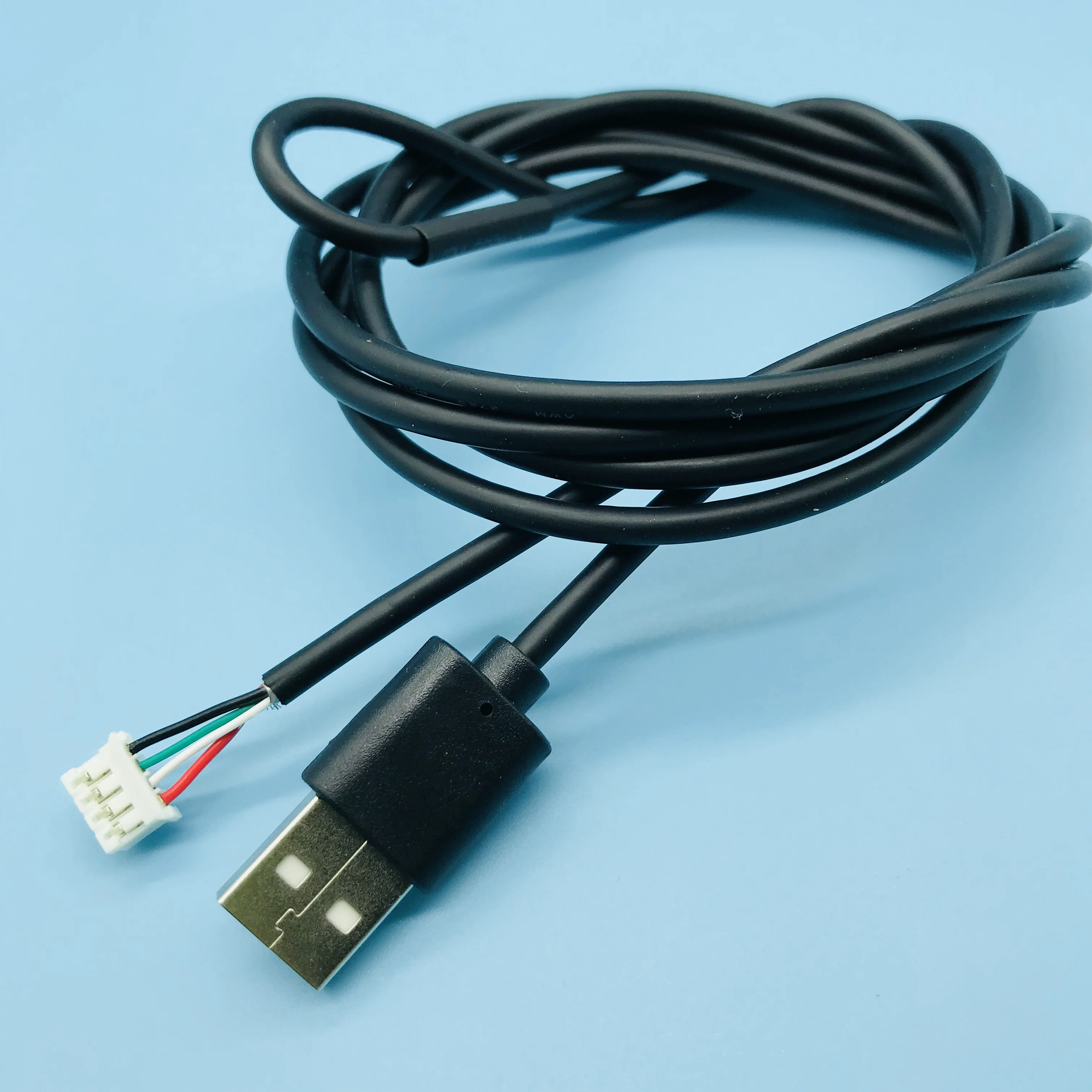 USB A オス - 5ピン JST コネクタ ph 5ピン - USB 右角度 90度 プラグ