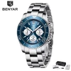 2 silver blue steel strap