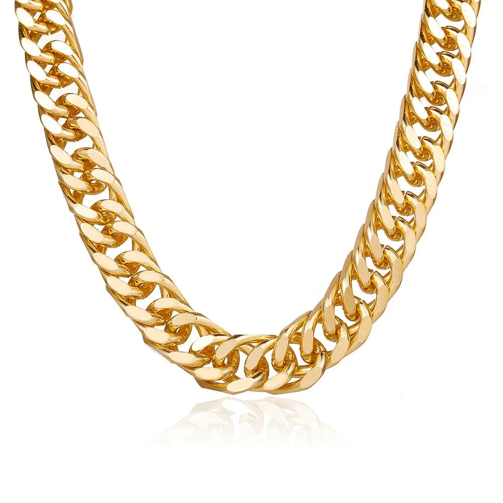 项目名称: 金色金属链子朋克项链女士 - buy gold metal chain