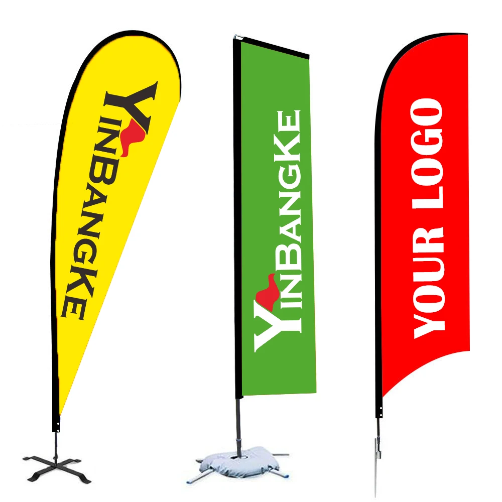 Promotional Advertising Custom Print Flagpole Pride Feather Flag Flying Beach Flag Banner Teardrop Flags Beachflags