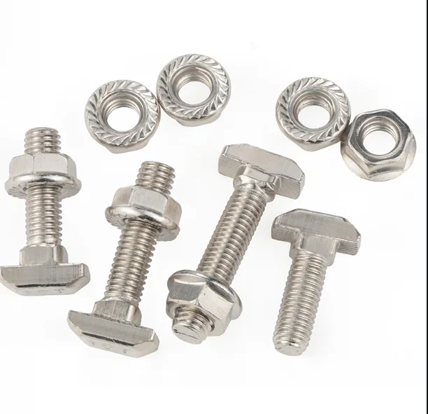 Stainless Steel Hex Nuts M5 M6 M8 M10 For Aluminum Frames - Oem