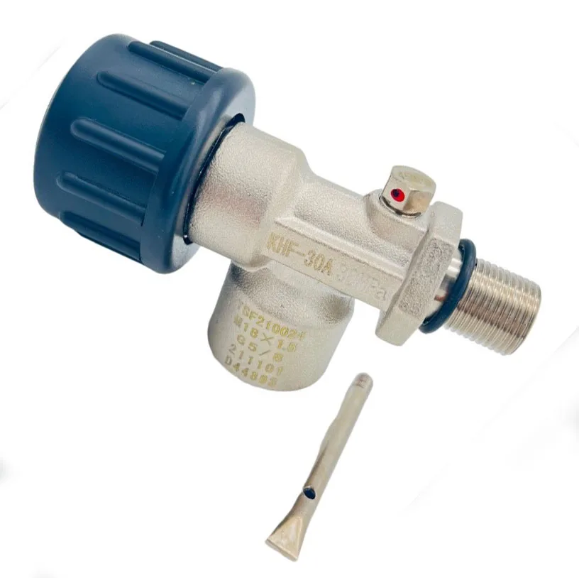Brass Scba Diving Valve Head Valve M18x1.5 30mpa for CF Cylinders