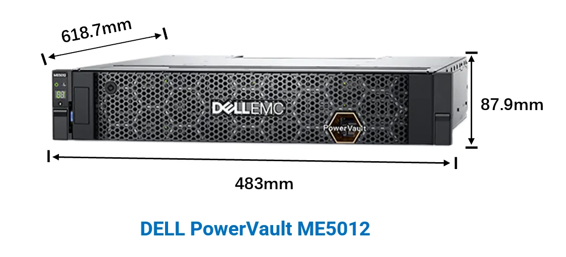 Data Center Storage Powervault Me5012 Fibre Channel Storage Array 6x8tb