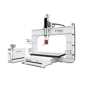 5 Axis HSD Spindle 3d Model Fiberglass Wood Foam Making CNC Center Machine