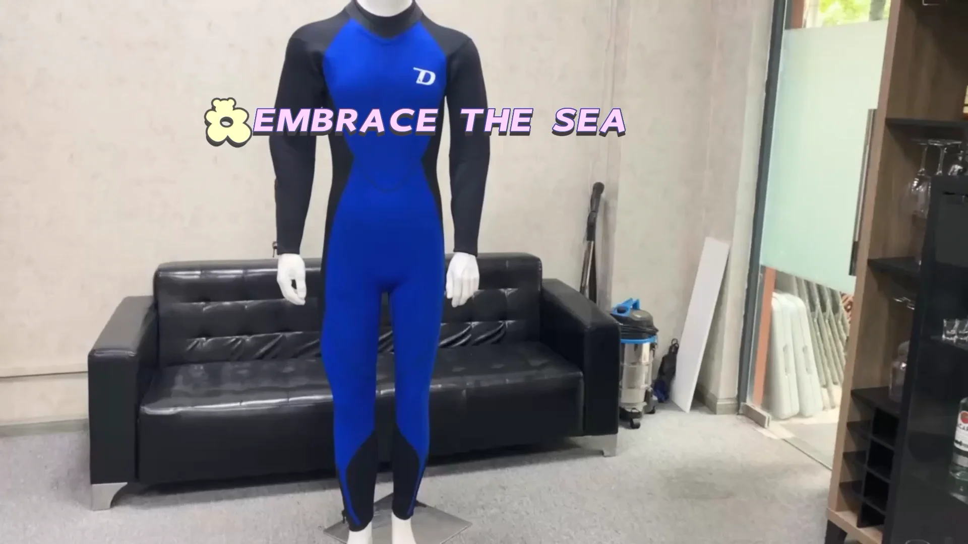 New Design Long Sleeve Freediving Neoprene Nylon Fabric For Suit