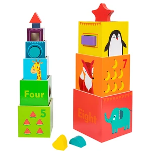 MM 2026 New Six-sided Animal Building Block Intelligent Splicing Wood Block for Children Thinking Logic Learning