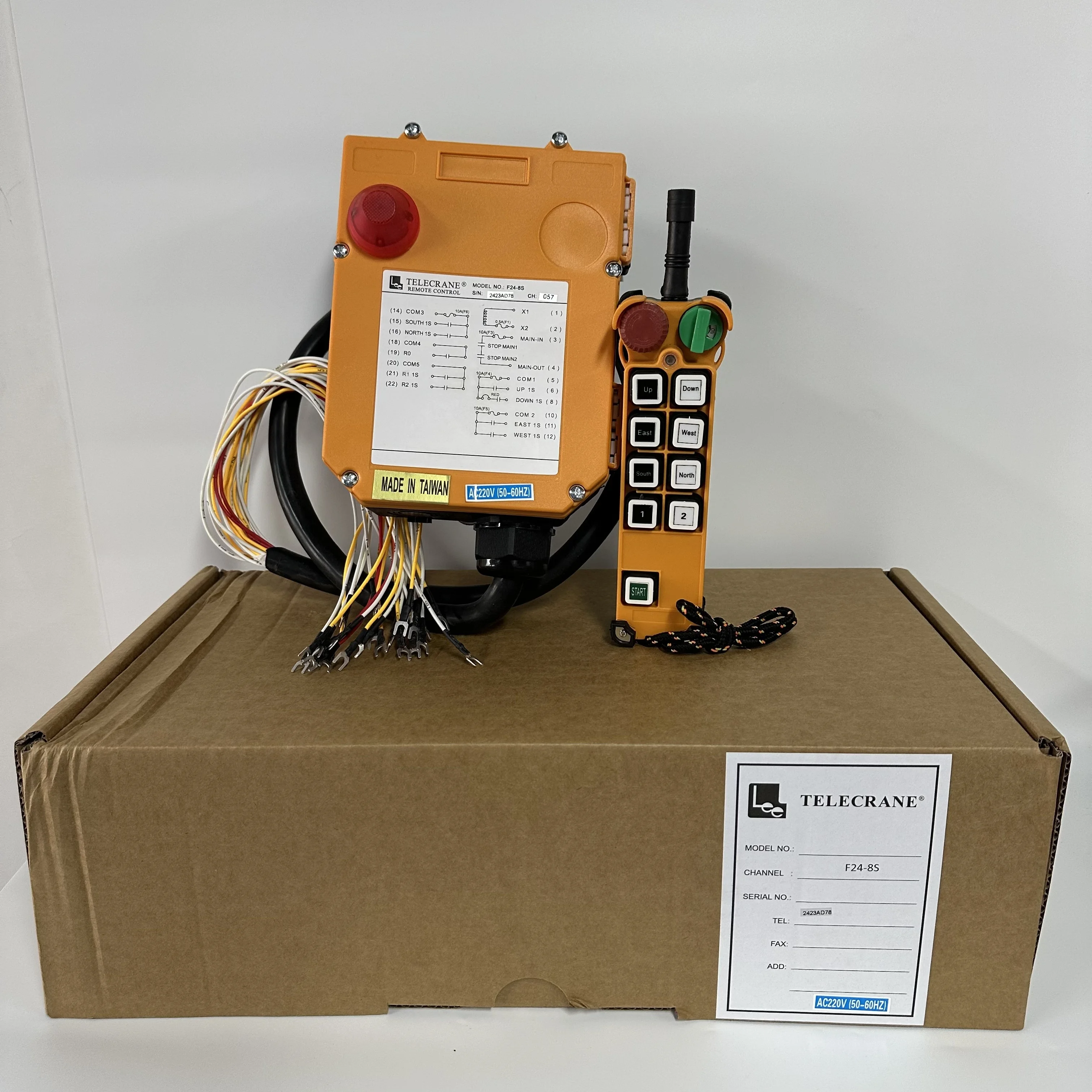 TELECRANE Radio Remote Control Crane Control F24-8S TELECRANE Radio Remote Control Crane Control F24-8S