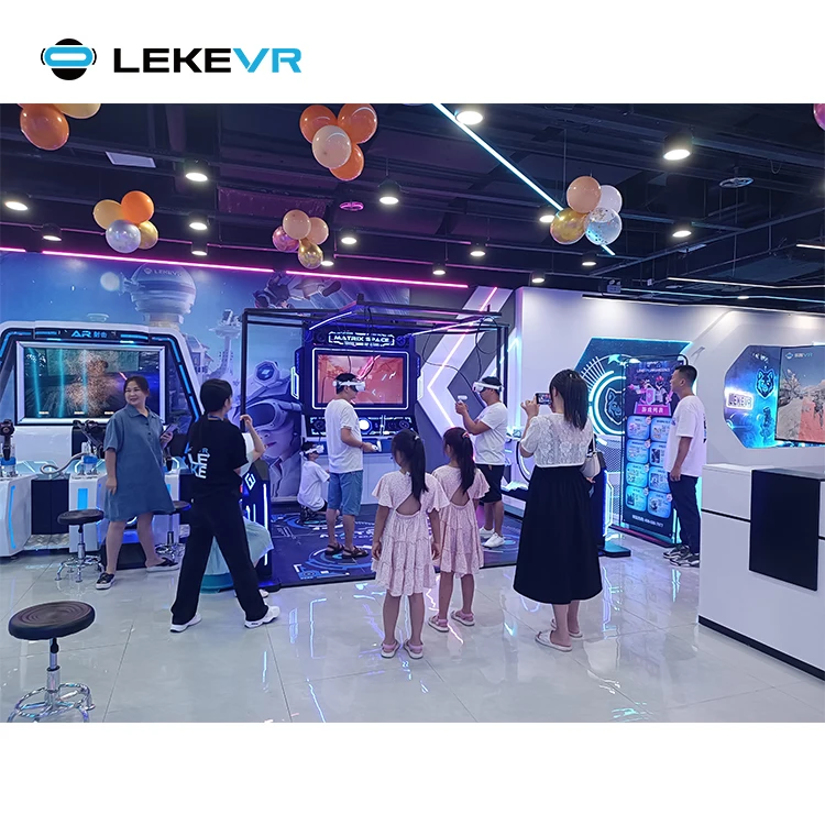 LEKE VR Matrix Space Team Building Games Virtual Reality Multiplayer Escape Room VR Shooting Arena Simulator