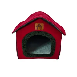 Multi Color Folding Modern House-Shaped Pet Bed Detachable Animal Cat Bed House