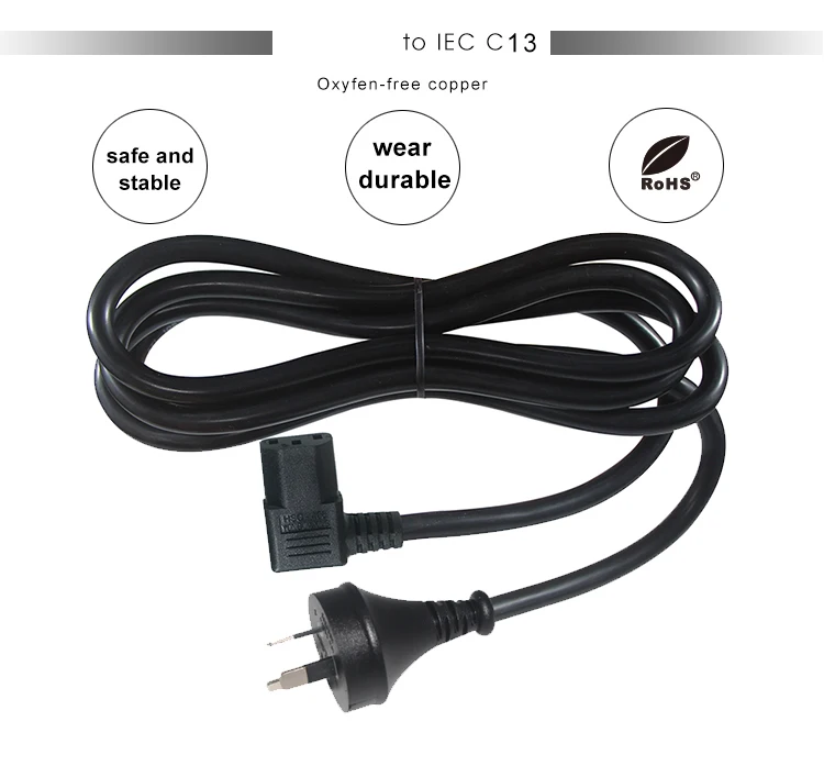 For Appliances Right Angle Power Cord C13 9