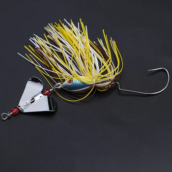 SUPERIORFISHING Buzz Bait Spinnerbait 20g 13cm Topwater in Line Buzzbait Skirts Rubber Lure Metal Jig Fishing Lure BZM09 – Soft Lure – view 4