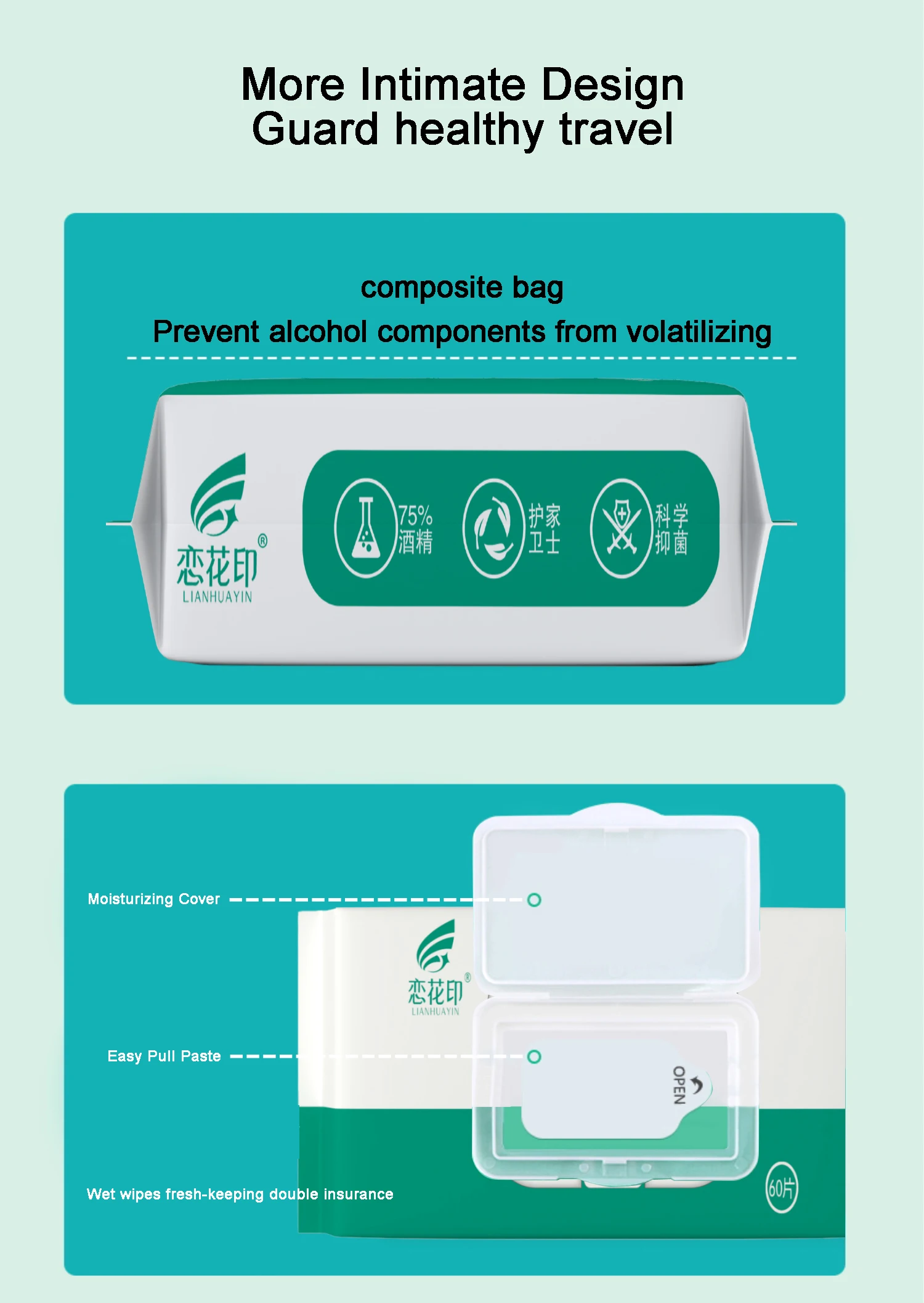 Disinfection Cleaning Wipes 75% Alcohol Disinfection Wet Wipes Medical