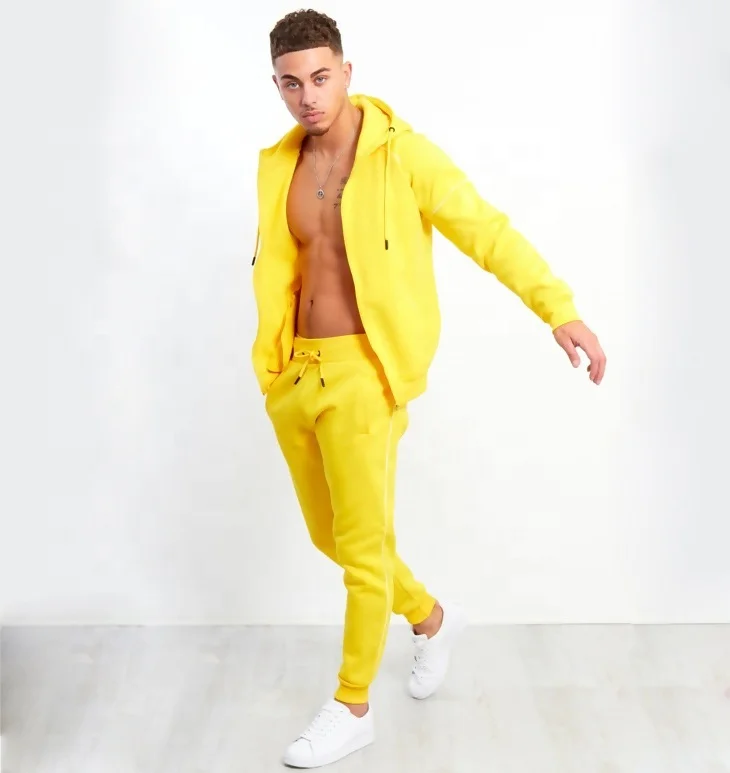 yellow sweatsuit men