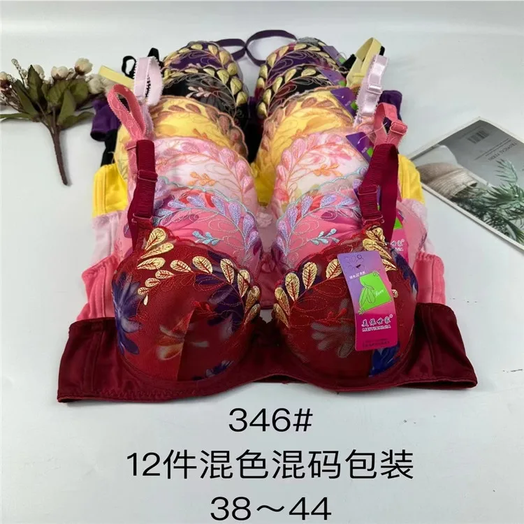 High Quality Mixed European Style Push-Up Bra for Women Comfortable Plus Size Embroidered Underwear Low Price Stock
