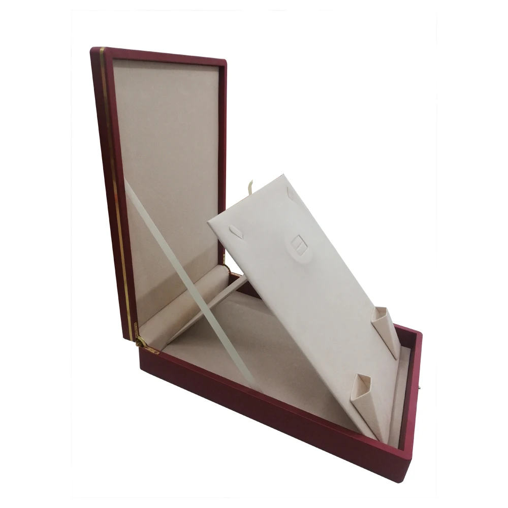 PU Jewelry Box Large Set Storage Box Packaging Crown Buckle Flip Jewelry Ring Bracelet Necklace Combination