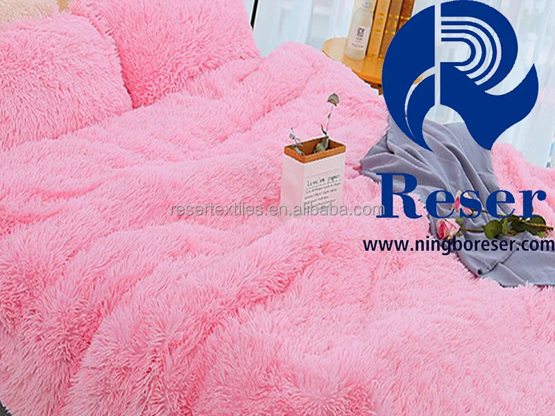 Fluffy Soft Modern Knitted Winter Fleece Throw Blanket Polyester Long Hair Cozy Fuzzy Sherpa Plush Warm Mink Faux Fur Anti-Dust