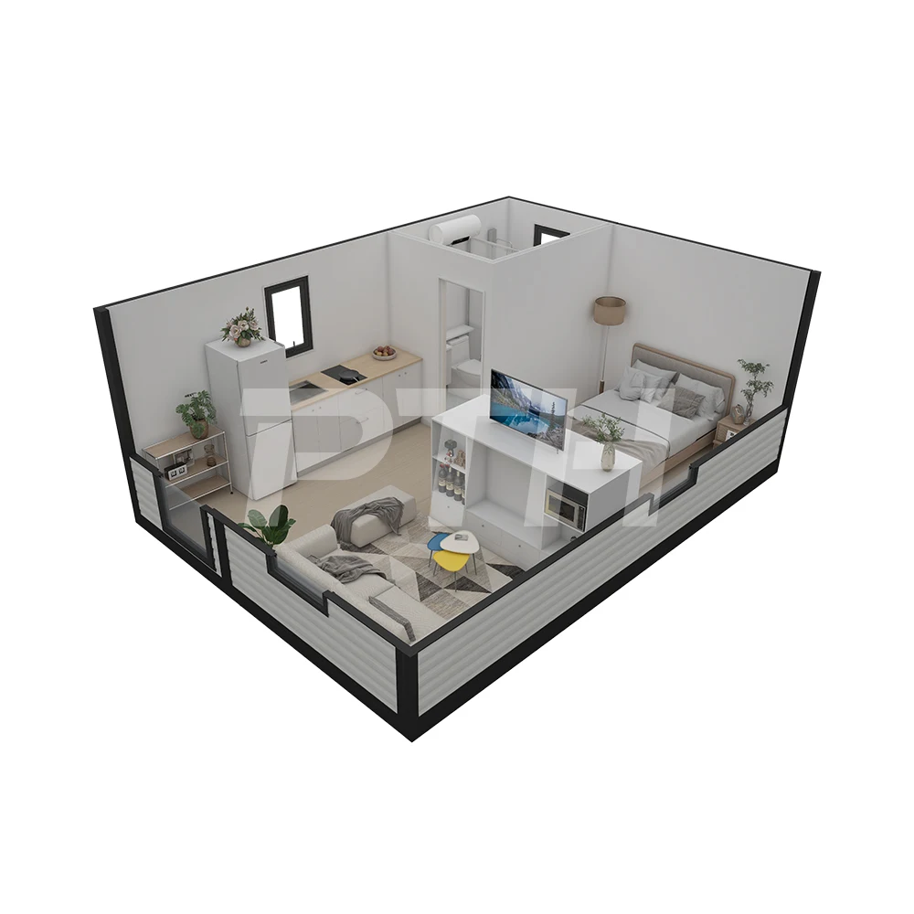 PTH Flip Mini 26 sqm expandable Modern Design Home Quick Assemble 8 Hours Prefab Modular House