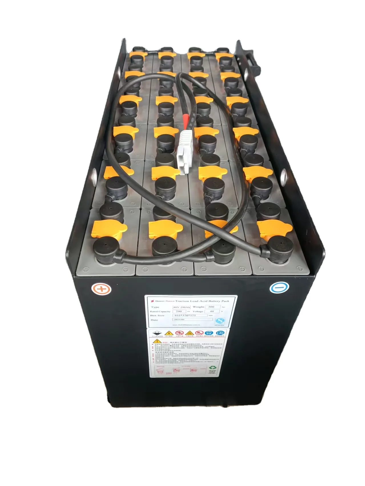 Orient Power 80V PZS 690Ah Standard Forklift Battery 6PZS690 2 Volt Cells Flooded Type Electric Forklifts Toys Boats 24 Months