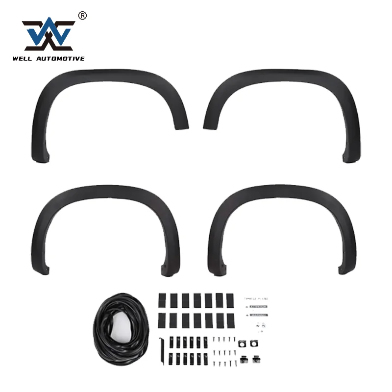 21-23 Factory Style Textured ABS Silverado 1500 Fender Flares 4pcs for Silverado 2021 2022
