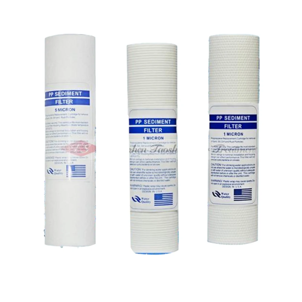 Home Water Dispenser 10 Inch 1 Micron PP Yarn String Wound Filter Cartridge