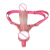 cinturón rosa-Piel