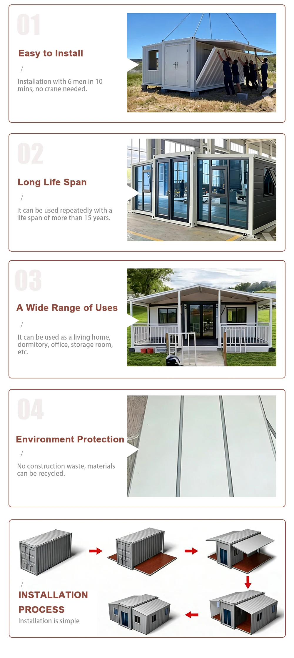 Granny Flat 20Ft 40Ft Luxury 40 Ft Portable Expandable Container Prefab ...