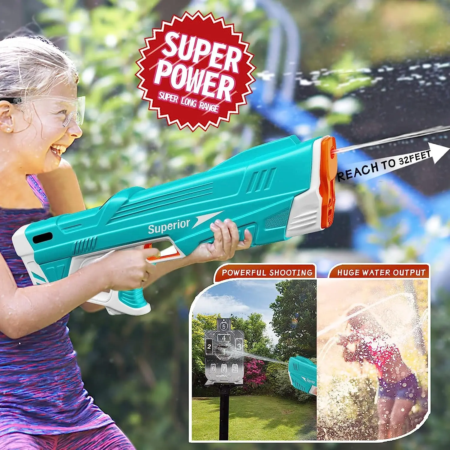 New Arrival Superior Water Machine Gun Electric Automatic Water