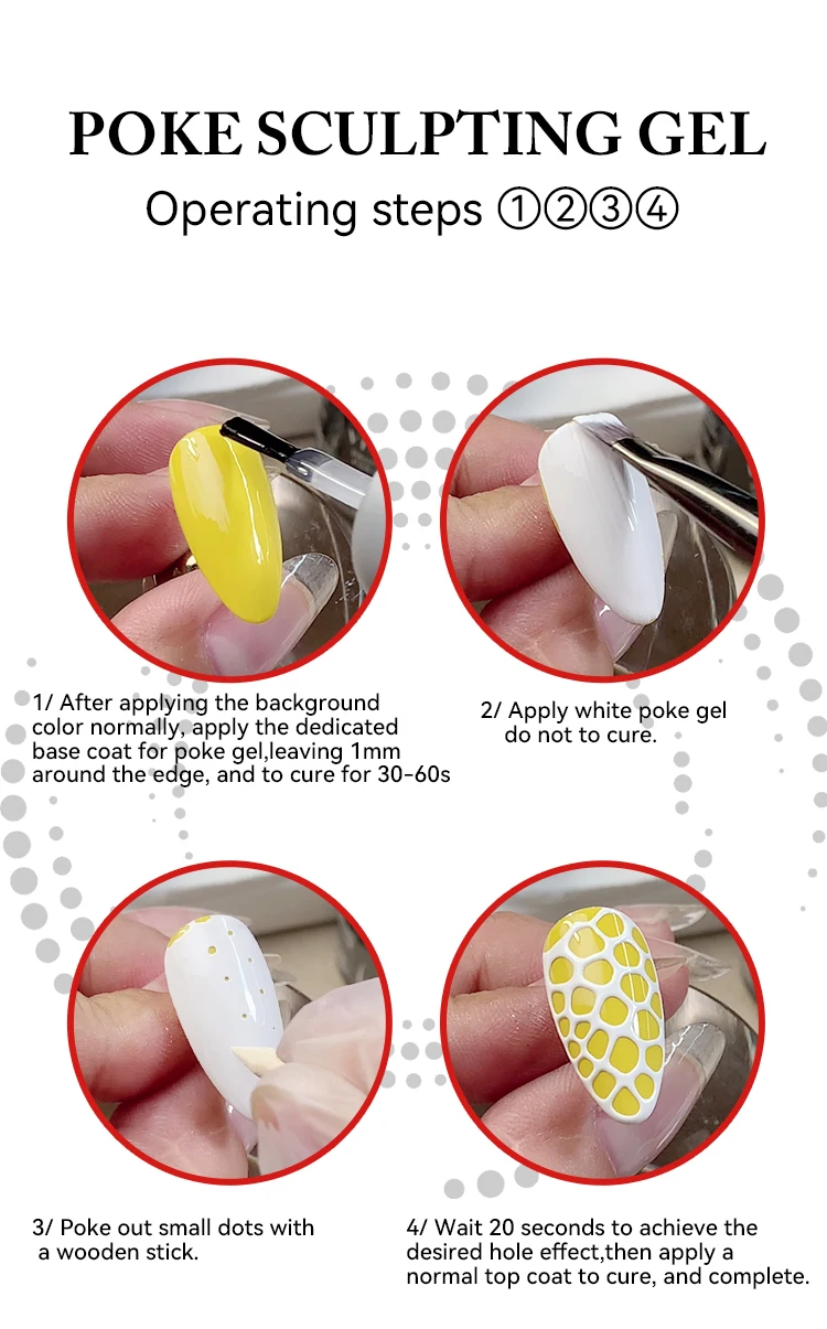 odm abstract crack poking gel polish for nail art-9