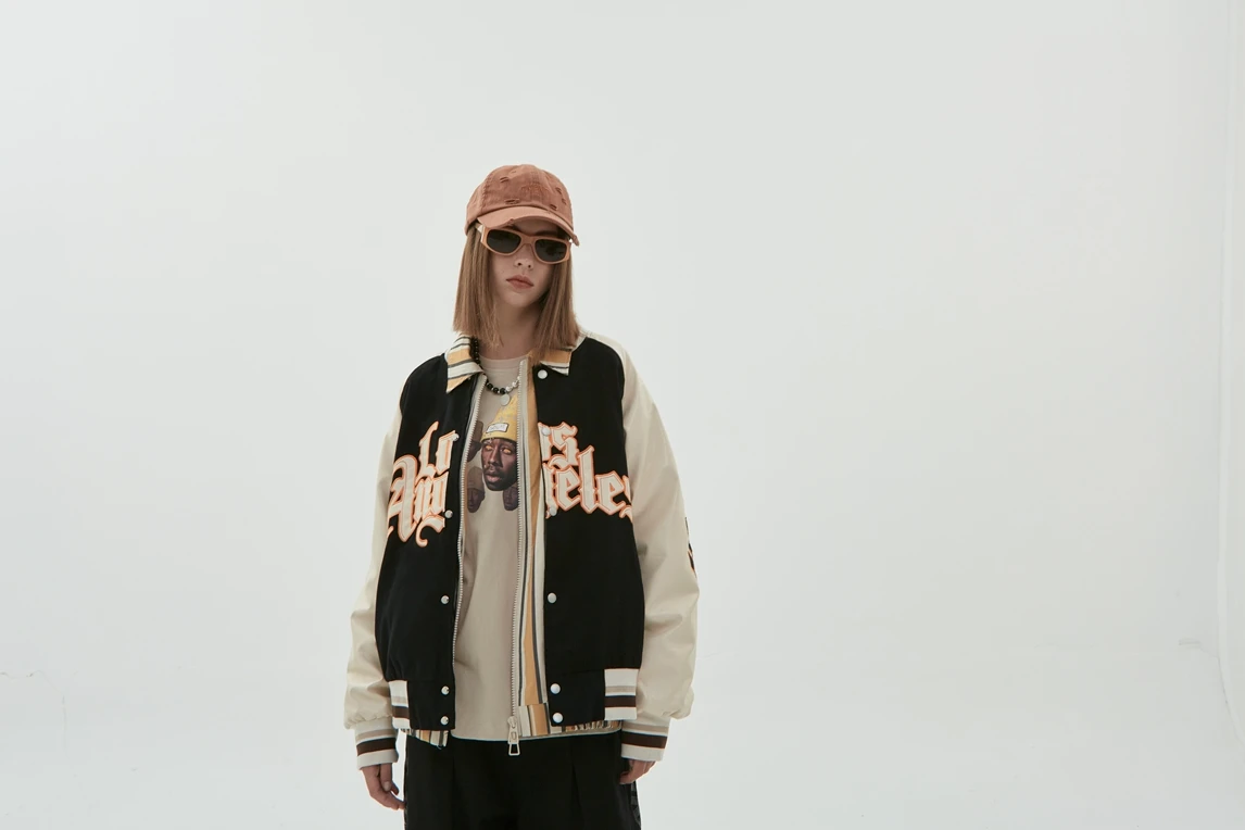 Men's Baseball Uniform Jacket Long-sleeved Embroidered Autumn_voghion.com