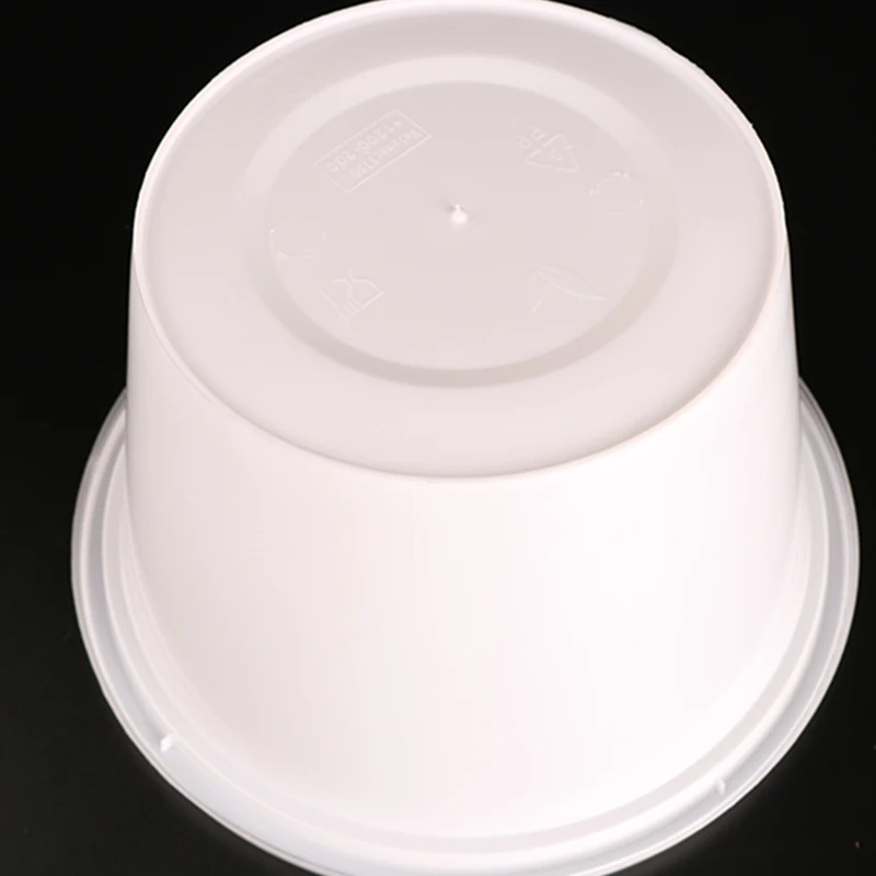 1750 мл 62 унции молочно-белые круглые пластиковые ведра для попкорна с крышкой 200 шт. в каждой коробке