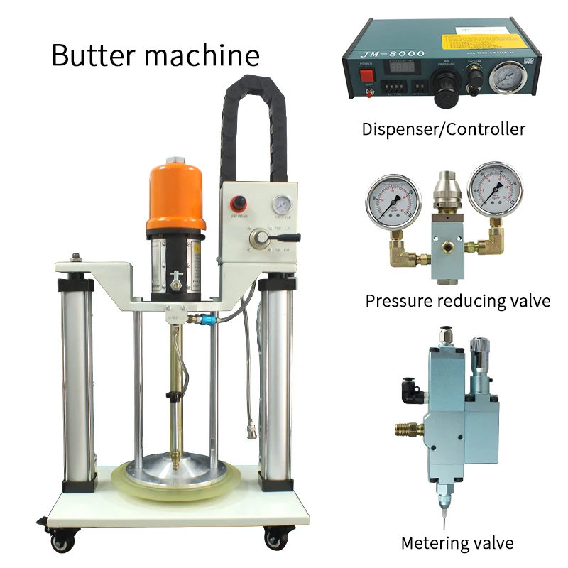 Fully Automatic High-Viscosity Liquid Grease Silicone Grease Double Column Dispensing Machine Pressure Plate Pump