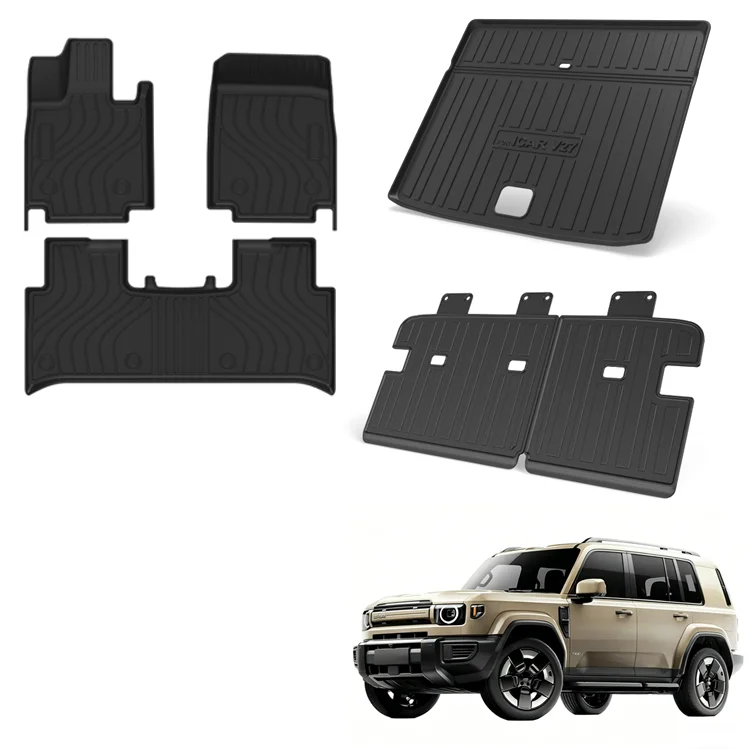 Alfombrillas para automóvil Maremlyn para Chery Icar V27, alfombrilla impermeable para suelo de TPE, alfombrilla para maletero trasero y asiento trasero, accesorios interiores para automóvil EV