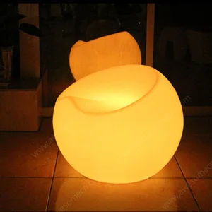 Modern 16-Color Glowing Plastic Bar Stool Waterproof Outdoor Hotel Furniture for Home Bar