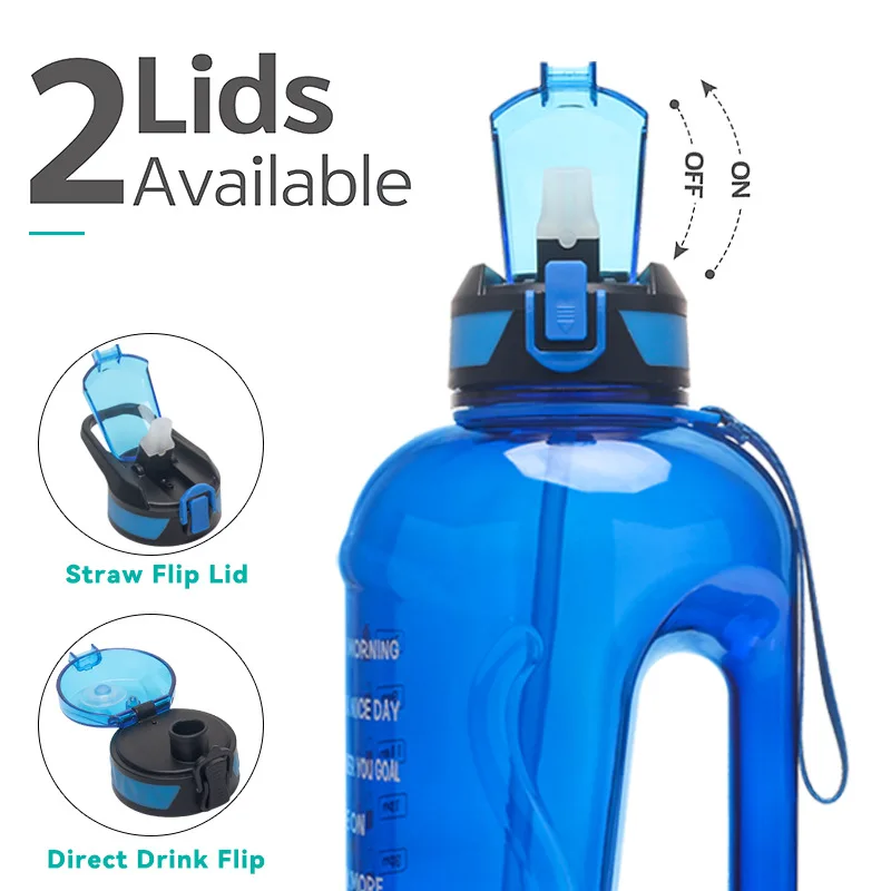 Dzsm The New 2.2 Lpetg Plastic Sports Bottle 64 Oz Fitness Outdoor