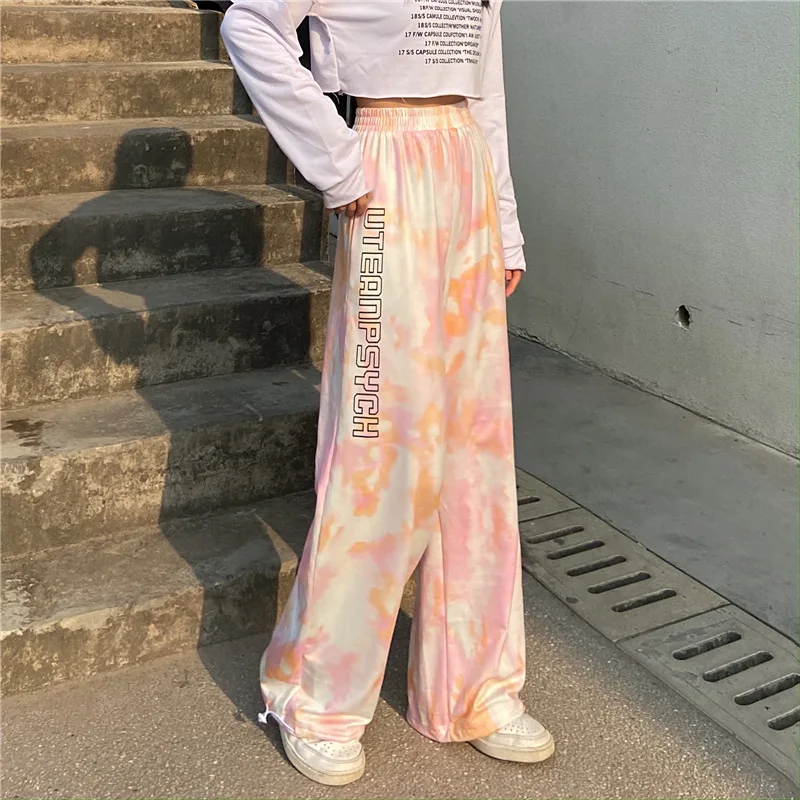 wide leg sports trousers