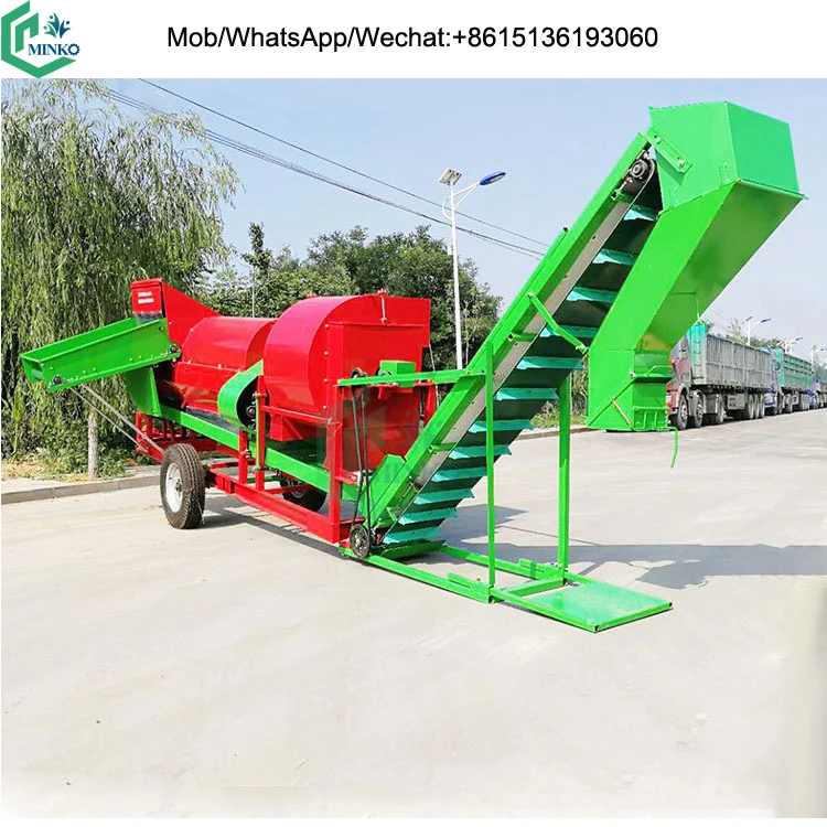Mini Peanut Harvester with Tractor Threshing Machine Groundnut Fruit Picker for Sale